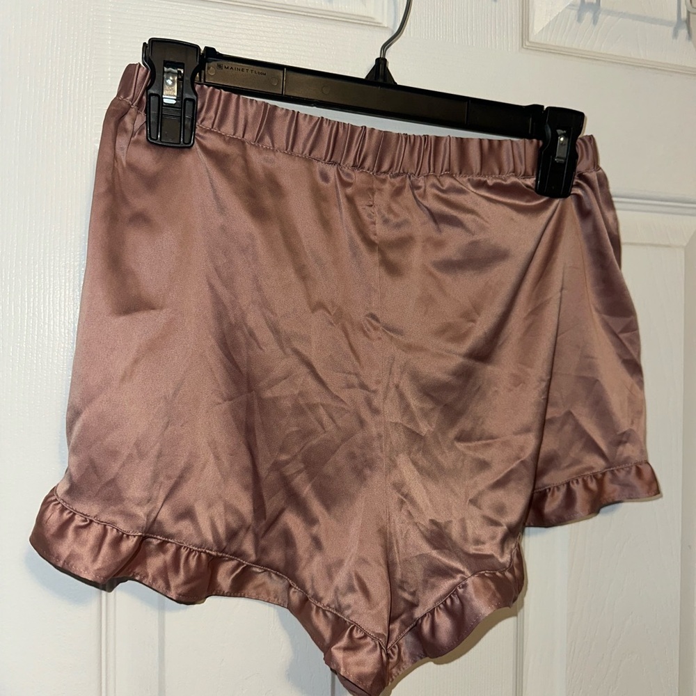 Express Satin Ruffle Sleep Shorts - Picture 5 of 5